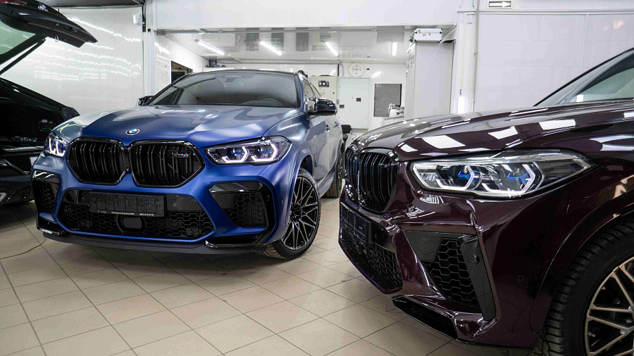 4.BMW X6м и X5м (синяя бордовая)